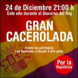 Republicanos preparan la cacerolada de esta noche para que sea la mayor protesta desde 1975 contra la monarquía
