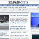 El diario El País, gratis en Internet debido al temporal