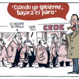 La foto de Rajoy en la cola del paro (humor)