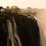 Un elefante en las Cataratas Victoria