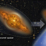 Los agujeros negros ganan masa y se encienden durante las colisiones de galaxias (ing)