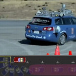 Passat sin conductor aparca derrapando