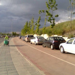 El Ayuntamiento utiliza el carril bici como aparcamiento