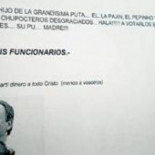 Un cartel en un juzgado llama "hijo de la grandísima puta" a Zapatero