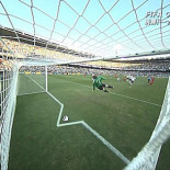 Imagen en la que se demuestra que el tiro de Lampard no entró