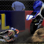 Accidente brutal de Carmelo Morales en Moto2