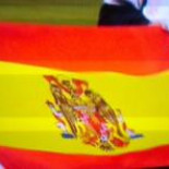 La bandera franquista, en el América - Real Madrid