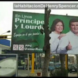 Alcalde de Lince poda árboles que obstruyen su publicidad electoral