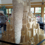 Reproducción de Minas Tirith con cerillas