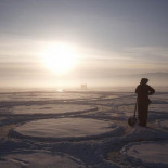 Una espiral de Fibonacci sobre el lago Baikal