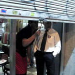 Primer piquete Huelga General 29 de Septiembre. Café & Té Gran Vía