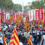 Batalla campal en el centro de Barcelona