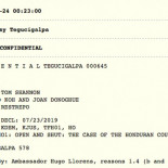 Informe confidencial de EEUU un mes después del golpe de Estado en Honduras
