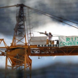 Se baja de la grúa de 40 metros tras 9 meses sin conseguir ser pagado