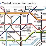 Mapa del  metro de Londres para turistas