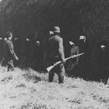 Foto del soldado Alemán Josef Schultz antes de ser ejecutado por sus compañeros