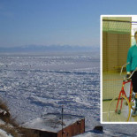 Rescatan a un ciclista al borde de la congelación: “Nunca pensé que haría tanto frío en Siberia”