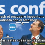 Encuadre fotográfico inoportuno