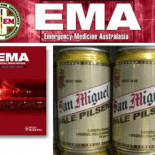 La cerveza San Miguel como líquido de reanimación para quemados