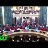El pueblo de Wisconsin toma el parlamento estatal