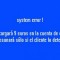 Benditos errores de sistema