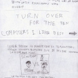 Carta de un niño de 8 años criticando una lista elaborada por el director de la crítica musical del New York Times