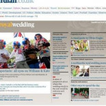 The Guardian ofrece a los lectores republicanos una pestaña en portada que, con un clic, borra la boda real