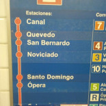 La parada de metro de Democracia Real Ya
