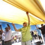 Reconstrucción del campamento de Plaza Cataluña