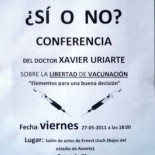 El Ayuntamiento de San Sebastián colabora en la organización de una charla antivacunación
