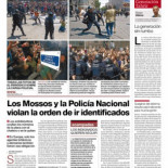 Los Mossos y la Policía Nacional violan la orden de ir identificados