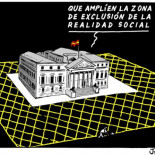 Respuesta del Congreso a las protestas del movimiento 15M a sus puertas. [Viñeta]