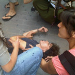 La acampada de Valencia advierte de las primera agresiones en la concentración de esta mañana