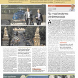 No más lecciones de democracia