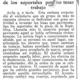 Como pedían trabajo los parados de Ávila en 1933