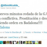 El alcalde de Badalona anuncia una redada en su municipio a través de Twitter