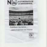 Octavilla repartida ayer por PxC en la Monumental de Barcelona