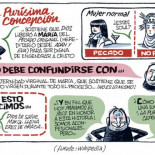 La Purísima Concepción no debe confundirse con la maternidad virginal de María