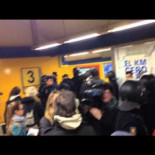 Cargas y detenciones en #yonopago en Madrid