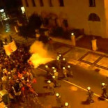 La policía griega ataca a manifestantes pacíficos en Tesalónica