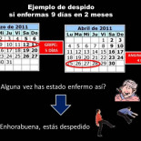 ¿Tienes gripe, lumbago o varicela? Lo siento, ¡estás despedido!