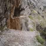 La ruta del Cares, entre León y Asturias queda cortada por los desprendimientos