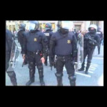 El cerco de los mossos a los manifestantes, desde dentro