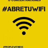 Cartel: Abre tu wifi este #12M15M