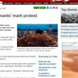 Los 'indignados' españoles vuelven a las portadas de medio mundo