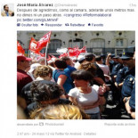 Agresión policial contra los periodistas de TVE y Antena 3 durante la manifestación contra la reforma laboral