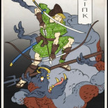 Personajes de Nintendo basados en el estilo Ukiyo-e