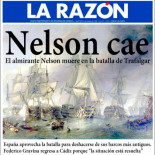 Portada de la razón tras la batalla de Trafalgar [HUMOR]