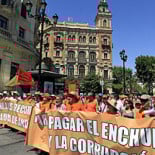 Manifestación en Sevilla contra la corrupción