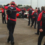 María de Villota sufre un grave accidente en los test de Duxford con Marussia